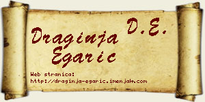 Draginja Egarić vizit kartica